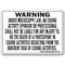 Signmission 24 in Height, Plastic, 24" x 18", WS-P-1824-Mississippi WS-P-1824-Mississippi - alternate 1